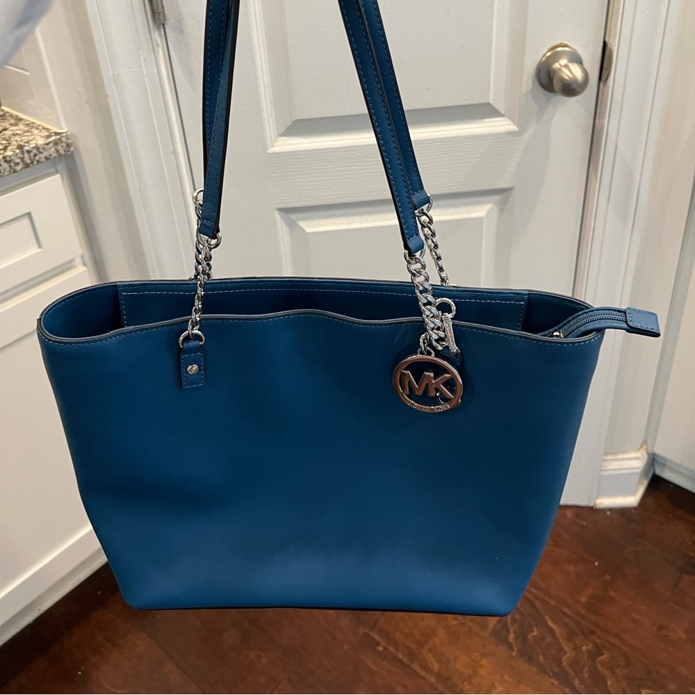 Michael Kors Blue Leather Purse